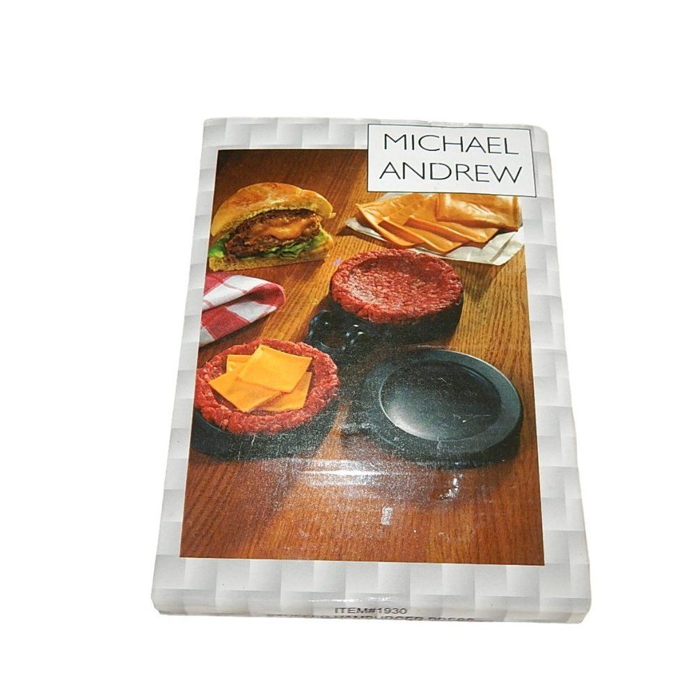 NWOT MICHAEL ANDREWS single non-stick stuffed hamburger press gadget
